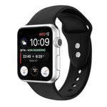 ダブルネイルシリコン交換用ストラップウォッチバンド、Apple Watch Series 7 45mm / 6 & SE & 5 & 4 44mm / 3 & 2 & 1 42mm、7 41mm / 6 & SE & 5 & 4 40mm / 3 & 2 & 1 38mm用
