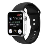 ダブルネイルシリコン交換用ストラップウォッチバンド、Apple Watch Series 7 45mm / 6 & SE & 5 & 4 44mm / 3 & 2 & 1 42mm、7 41mm / 6 & SE & 5 & 4 40mm / 3 & 2 & 1 38mm用