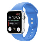 ダブルネイルシリコン交換用ストラップウォッチバンド、Apple Watch Series 7 45mm / 6 & SE & 5 & 4 44mm / 3 & 2 & 1 42mm、7 41mm / 6 & SE & 5 & 4 40mm / 3 & 2 & 1 38mm用