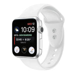 ダブルネイルシリコン交換用ストラップウォッチバンド、Apple Watch Series 7 45mm / 6 & SE & 5 & 4 44mm / 3 & 2 & 1 42mm、7 41mm / 6 & SE & 5 & 4 40mm / 3 & 2 & 1 38mm用