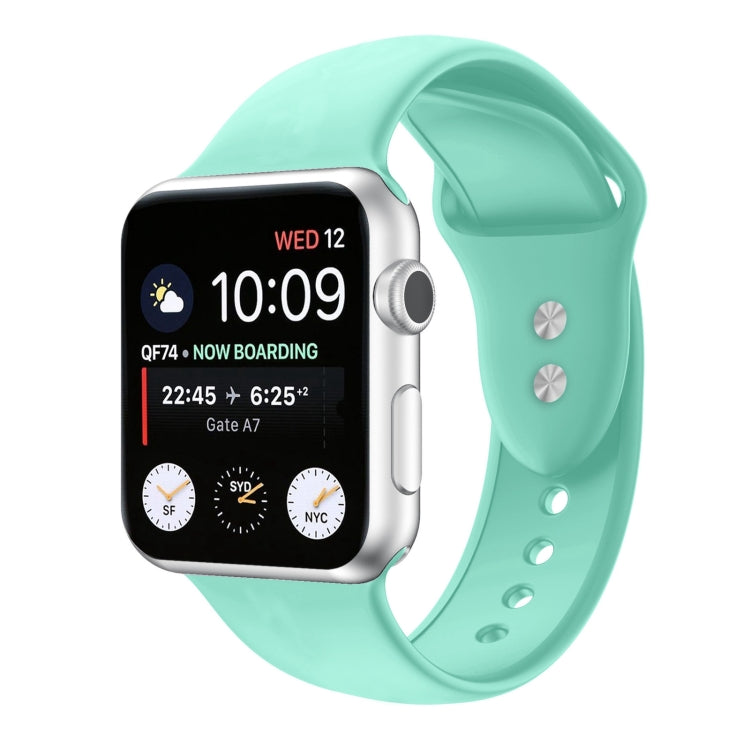 ダブルネイルシリコン交換用ストラップウォッチバンド、Apple Watch Series 7 45mm / 6 & SE & 5 & 4 44mm / 3 & 2 & 1 42mm、7 41mm / 6 & SE & 5 & 4 40mm / 3 & 2 & 1 38mm用