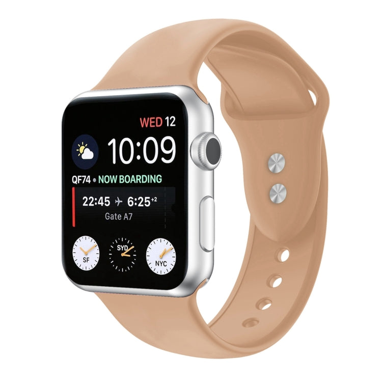 ダブルネイルシリコン交換用ストラップウォッチバンド、Apple Watch Series 7 45mm / 6 & SE & 5 & 4 44mm / 3 & 2 & 1 42mm、7 41mm / 6 & SE & 5 & 4 40mm / 3 & 2 & 1 38mm用