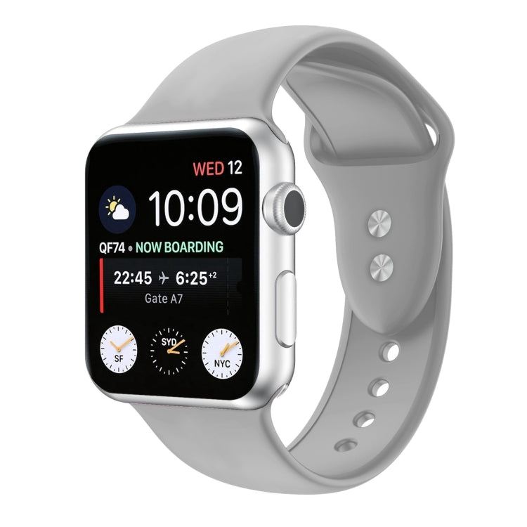 ダブルネイルシリコン交換用ストラップウォッチバンド、Apple Watch Series 7 45mm / 6 & SE & 5 & 4 44mm / 3 & 2 & 1 42mm、7 41mm / 6 & SE & 5 & 4 40mm / 3 & 2 & 1 38mm用