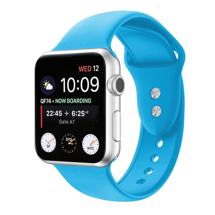 ダブルネイルシリコン交換用ストラップウォッチバンド、Apple Watch Series 7 45mm / 6 & SE & 5 & 4 44mm / 3 & 2 & 1 42mm、7 41mm / 6 & SE & 5 & 4 40mm / 3 & 2 & 1 38mm用
