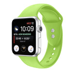 ダブルネイルシリコン交換用ストラップウォッチバンド、Apple Watch Series 7 45mm / 6 & SE & 5 & 4 44mm / 3 & 2 & 1 42mm、7 41mm / 6 & SE & 5 & 4 40mm / 3 & 2 & 1 38mm用