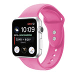 ダブルネイルシリコン交換用ストラップウォッチバンド、Apple Watch Series 7 45mm / 6 & SE & 5 & 4 44mm / 3 & 2 & 1 42mm、7 41mm / 6 & SE & 5 & 4 40mm / 3 & 2 & 1 38mm用