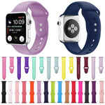 ダブルネイルシリコン交換用ストラップウォッチバンド、Apple Watch Series 7 45mm / 6 & SE & 5 & 4 44mm / 3 & 2 & 1 42mm、7 41mm / 6 & SE & 5 & 4 40mm / 3 & 2 & 1 38mm用