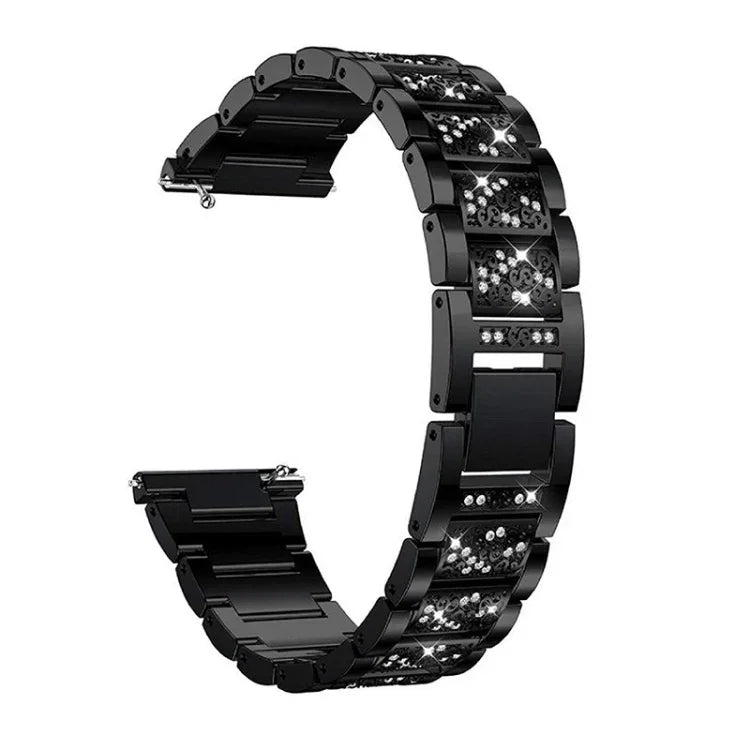 三粒ダイヤモンドスチール交換用ストラップバンド、Samsung Galaxy Watch Active2用