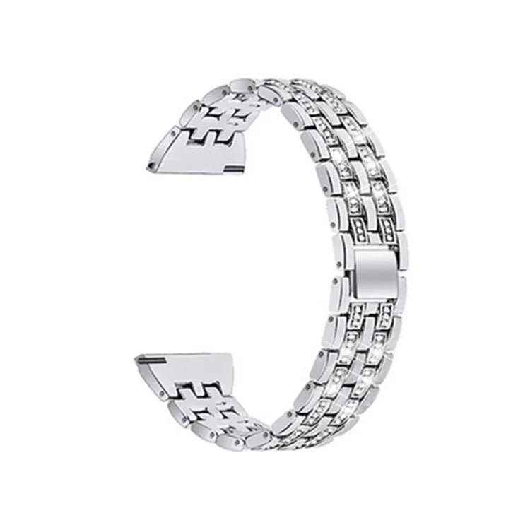 Samsungスマートウォッチ用 ダブルロウダイヤモンドスチール交換用ストラップバンド、22mm