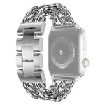 メタル カウボーイ 交換用ストラップ バンド Apple Watch シリーズ用, 7 41mm / 6 & SE & 5 & 4 40mm / 3 & 2 & 1 38mm, 7 45mm / 6 & SE & 5 & 4 44mm / 3 & 2 & 1 42mm
