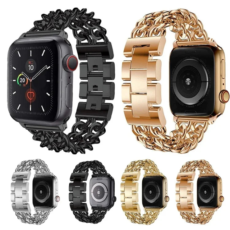 メタル カウボーイ 交換用ストラップ バンド Apple Watch シリーズ用, 7 41mm / 6 & SE & 5 & 4 40mm / 3 & 2 & 1 38mm, 7 45mm / 6 & SE & 5 & 4 44mm / 3 & 2 & 1 42mm