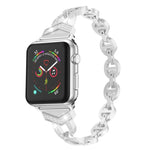 ダイヤモンド ステンレススチール 交換用ストラップ バンド Apple Watch シリーズ用, 7 41mm / 6 & SE & 5 & 4 40mm / 3 & 2 & 1 38mm, 7 45mm / 6 & SE & 5 & 4 44mm / 3 & 2 & 1 42mm