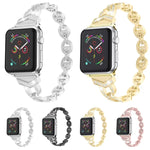 ダイヤモンド ステンレススチール 交換用ストラップ バンド Apple Watch シリーズ用, 7 41mm / 6 & SE & 5 & 4 40mm / 3 & 2 & 1 38mm, 7 45mm / 6 & SE & 5 & 4 44mm / 3 & 2 & 1 42mm