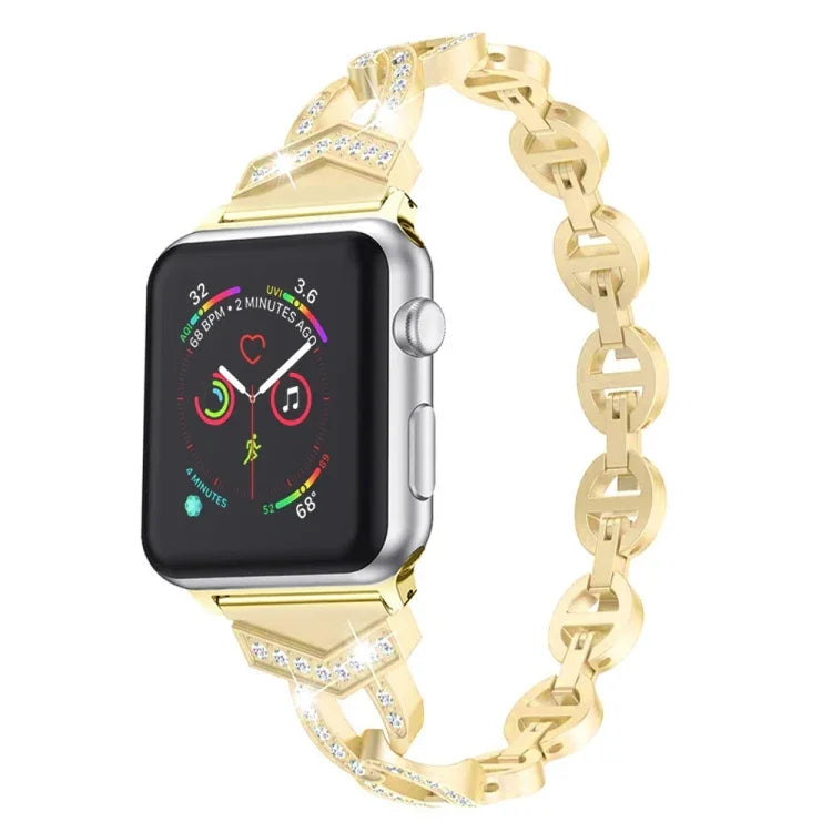 ダイヤモンド ステンレススチール 交換用ストラップ バンド Apple Watch シリーズ用, 7 41mm / 6 & SE & 5 & 4 40mm / 3 & 2 & 1 38mm, 7 45mm / 6 & SE & 5 & 4 44mm / 3 & 2 & 1 42mm