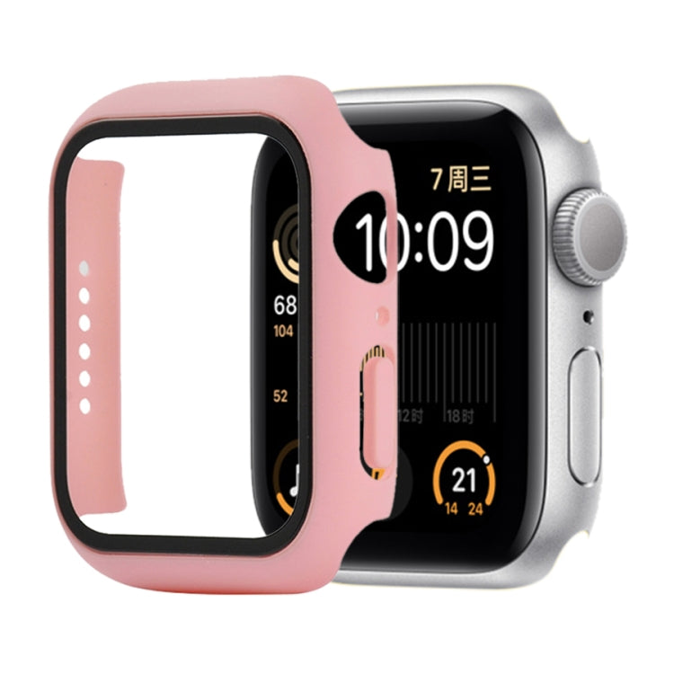 衝撃吸収PC＋強化ガラス保護ケース、梱包用カートン付き、Apple Watch 44mm（オレンジ）用、Apple Watch Series 6 / 5 / 4 / Watch SE 44mm用、Apple Watch Series 6 & SE & 5 & 4 44mm用、Apple Watch Series 3 & 2 & 1 42mm用