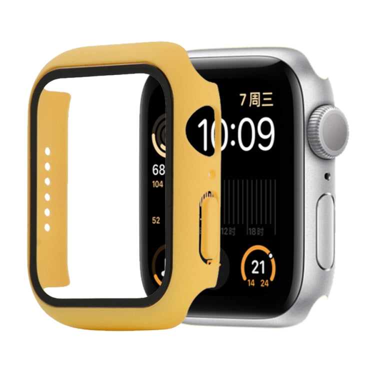 衝撃吸収PC＋強化ガラス保護ケース、梱包用カートン付き、Apple Watch 44mm（オレンジ）用、Apple Watch Series 6 / 5 / 4 / Watch SE 44mm用、Apple Watch Series 6 & SE & 5 & 4 44mm用、Apple Watch Series 3 & 2 & 1 42mm用