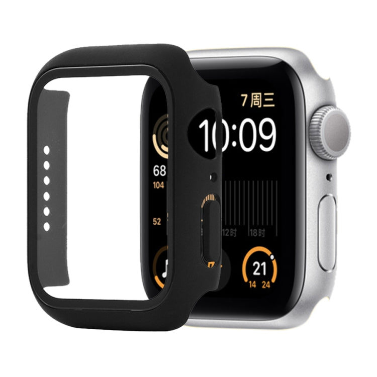 衝撃吸収PC＋強化ガラス保護ケース、梱包用カートン付き、Apple Watch 44mm（オレンジ）用、Apple Watch Series 6 / 5 / 4 / Watch SE 44mm用、Apple Watch Series 6 & SE & 5 & 4 44mm用、Apple Watch Series 3 & 2 & 1 42mm用