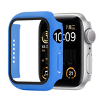 衝撃吸収PC＋強化ガラス保護ケース、梱包用カートン付き、Apple Watch 44mm（オレンジ）用、Apple Watch Series 6 / 5 / 4 / Watch SE 44mm用、Apple Watch Series 6 & SE & 5 & 4 44mm用、Apple Watch Series 3 & 2 & 1 42mm用
