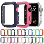 衝撃吸収PC＋強化ガラス保護ケース、梱包用カートン付き、Apple Watch 44mm（オレンジ）用、Apple Watch Series 6 / 5 / 4 / Watch SE 44mm用、Apple Watch Series 6 & SE & 5 & 4 44mm用、Apple Watch Series 3 & 2 & 1 42mm用