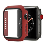 衝撃吸収PC＋強化ガラス保護ケース、梱包用カートン付き、Apple Watch 44mm（オレンジ）用、Apple Watch Series 6 / 5 / 4 / Watch SE 44mm用、Apple Watch Series 6 & SE & 5 & 4 44mm用、Apple Watch Series 3 & 2 & 1 42mm用