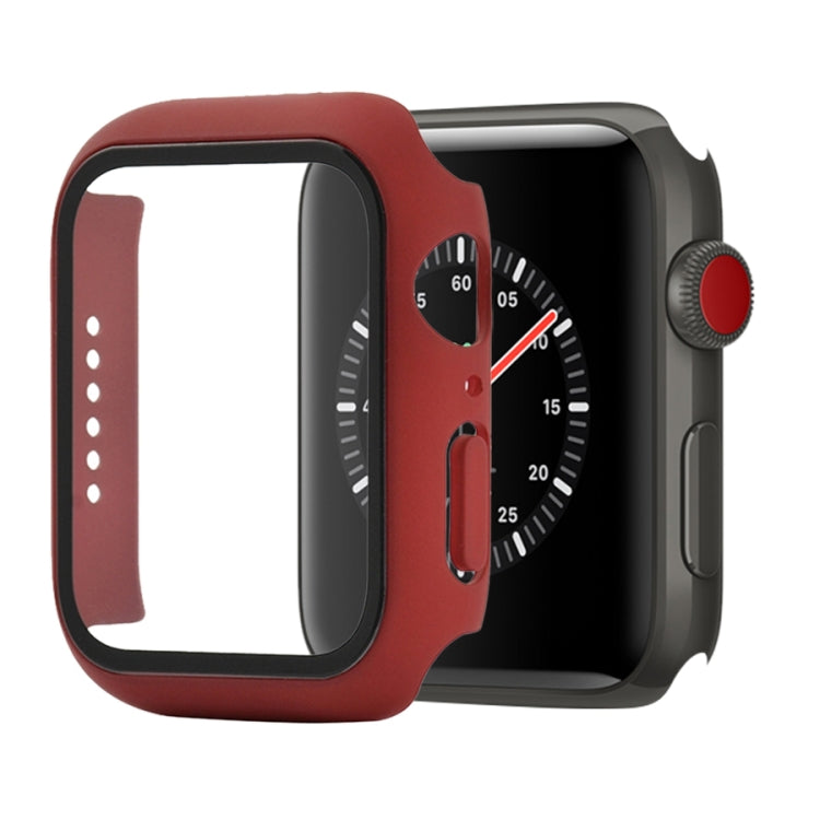 衝撃吸収PC＋強化ガラス保護ケース、梱包用カートン付き、Apple Watch 44mm（オレンジ）用、Apple Watch Series 6 / 5 / 4 / Watch SE 44mm用、Apple Watch Series 6 & SE & 5 & 4 44mm用、Apple Watch Series 3 & 2 & 1 42mm用