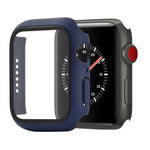 衝撃吸収PC＋強化ガラス保護ケース、梱包用カートン付き、Apple Watch 44mm（オレンジ）用、Apple Watch Series 6 / 5 / 4 / Watch SE 44mm用、Apple Watch Series 6 & SE & 5 & 4 44mm用、Apple Watch Series 3 & 2 & 1 42mm用