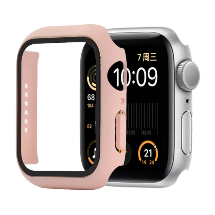 衝撃吸収PC＋強化ガラス保護ケース（梱包箱付き）Apple Watch 44mm（オレンジ）、Apple Watch Series 6 / 5 / 4 / Watch SE 40mm 用、Apple Watch Series 3 & 2 & 1 38mm 用