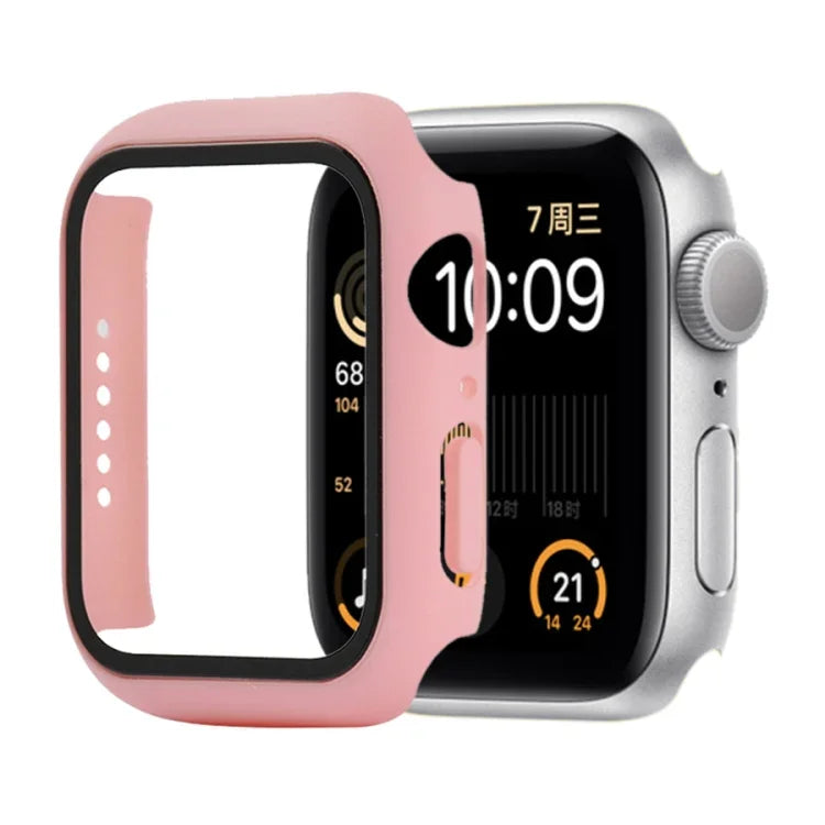 衝撃吸収PC＋強化ガラス保護ケース（梱包箱付き）Apple Watch 44mm（オレンジ）、Apple Watch Series 6 / 5 / 4 / Watch SE 40mm 用、Apple Watch Series 3 & 2 & 1 38mm 用