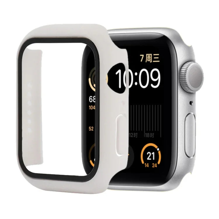 衝撃吸収PC＋強化ガラス保護ケース（梱包箱付き）Apple Watch 44mm（オレンジ）、Apple Watch Series 6 / 5 / 4 / Watch SE 40mm 用、Apple Watch Series 3 & 2 & 1 38mm 用