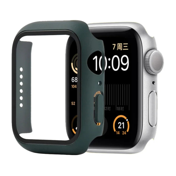 衝撃吸収PC＋強化ガラス保護ケース（梱包箱付き）Apple Watch 44mm（オレンジ）、Apple Watch Series 6 / 5 / 4 / Watch SE 40mm 用、Apple Watch Series 3 & 2 & 1 38mm 用