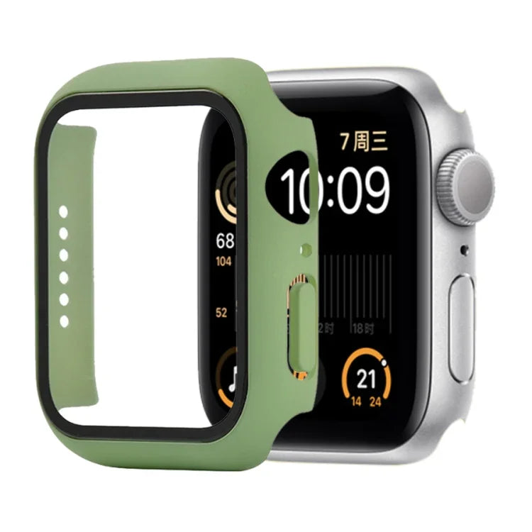 衝撃吸収PC＋強化ガラス保護ケース（梱包箱付き）Apple Watch 44mm（オレンジ）、Apple Watch Series 6 / 5 / 4 / Watch SE 40mm 用、Apple Watch Series 3 & 2 & 1 38mm 用