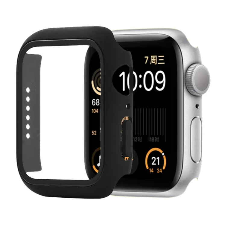 衝撃吸収PC＋強化ガラス保護ケース（梱包箱付き）Apple Watch 44mm（オレンジ）、Apple Watch Series 6 / 5 / 4 / Watch SE 40mm 用、Apple Watch Series 3 & 2 & 1 38mm 用