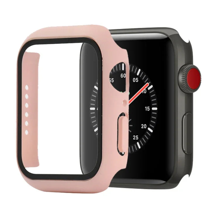 衝撃吸収PC＋強化ガラス保護ケース（梱包箱付き）Apple Watch 44mm（オレンジ）、Apple Watch Series 6 / 5 / 4 / Watch SE 40mm 用、Apple Watch Series 3 & 2 & 1 38mm 用
