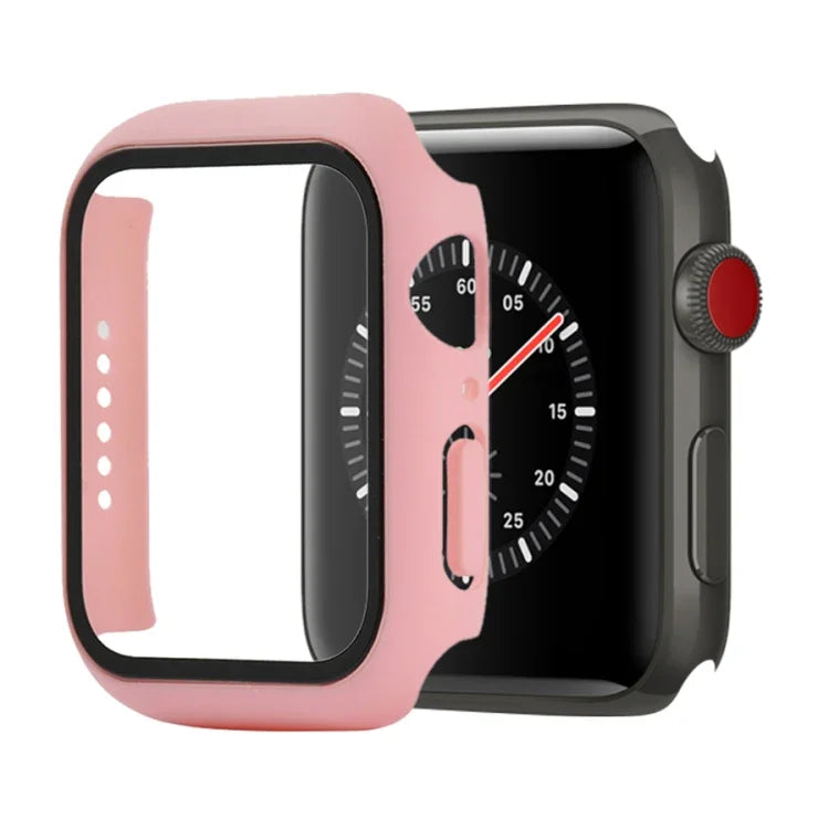 衝撃吸収PC＋強化ガラス保護ケース（梱包箱付き）Apple Watch 44mm（オレンジ）、Apple Watch Series 6 / 5 / 4 / Watch SE 40mm 用、Apple Watch Series 3 & 2 & 1 38mm 用
