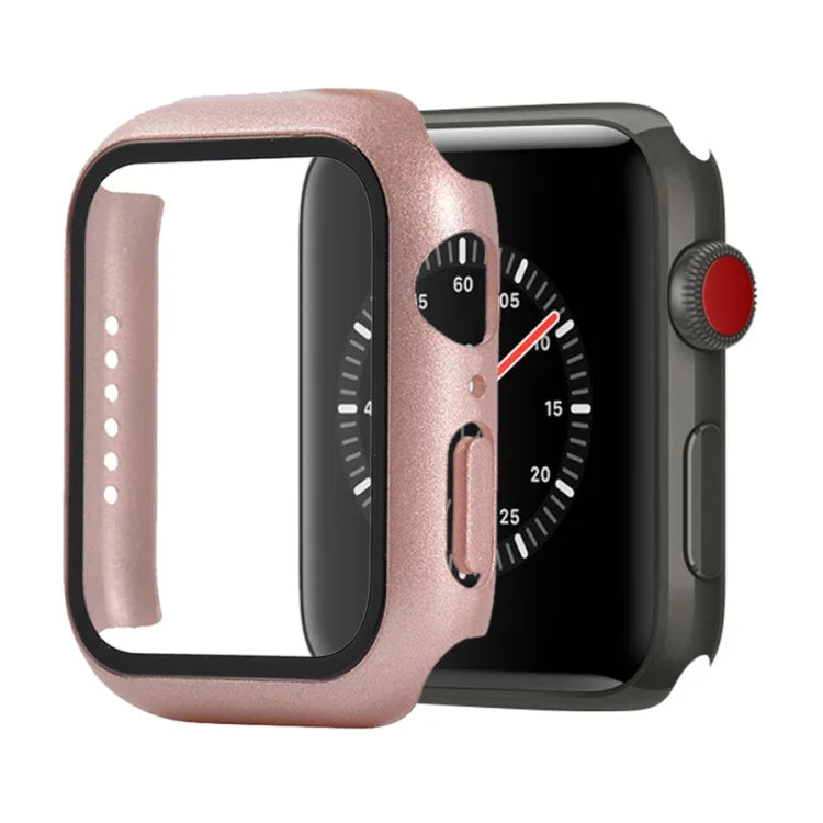 衝撃吸収PC＋強化ガラス保護ケース（梱包箱付き）Apple Watch 44mm（オレンジ）、Apple Watch Series 6 / 5 / 4 / Watch SE 40mm 用、Apple Watch Series 3 & 2 & 1 38mm 用