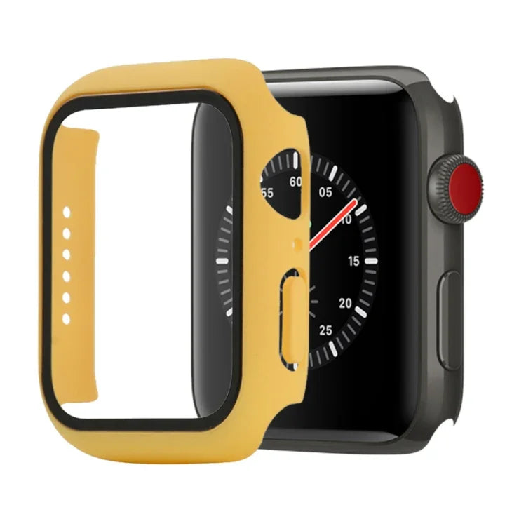 衝撃吸収PC＋強化ガラス保護ケース（梱包箱付き）Apple Watch 44mm（オレンジ）、Apple Watch Series 6 / 5 / 4 / Watch SE 40mm 用、Apple Watch Series 3 & 2 & 1 38mm 用