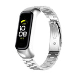 三連鋼製交換用ストラップ腕時計バンド、Samsung Galaxy Fit2 SM-R220用