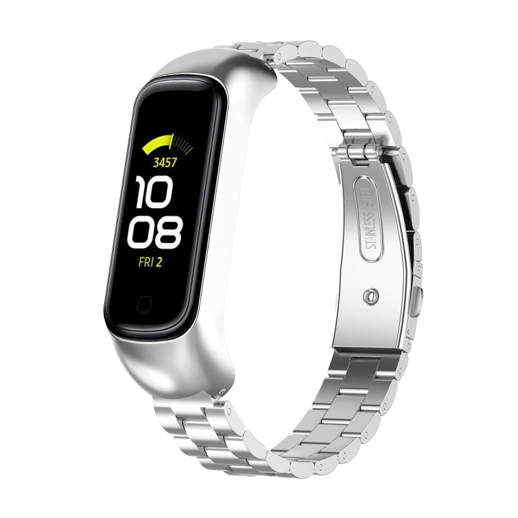 三連鋼製交換用ストラップ腕時計バンド、Samsung Galaxy Fit2 SM-R220用