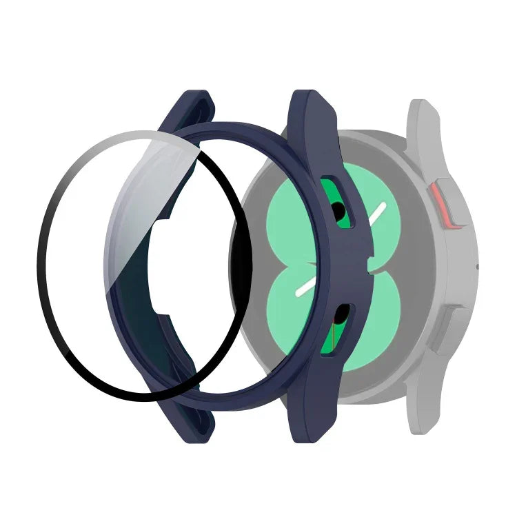 PC保護ケース 強化ガラスフィルム付き Samsung Galaxy Watch4 40mm用、Samsung Galaxy Watch4 44mm用