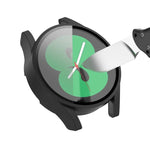 PC保護ケース 強化ガラスフィルム付き Samsung Galaxy Watch4 40mm用、Samsung Galaxy Watch4 44mm用