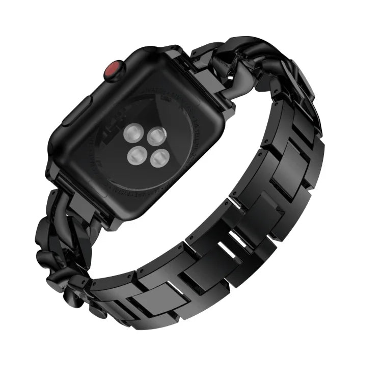 シングルロウデニムダイヤモンド合金ウォッチバンド、Apple Watch Series 8&7 41mm / SE 2&6&SE&5&4 40mm / 3&2&1 38mm対応、Apple Watch Series 8&7 45mm / SE 2&6&SE&5&4 44mm / 3&2&1 42mm対応
