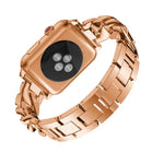 シングルロウデニムダイヤモンド合金ウォッチバンド、Apple Watch Series 8&7 41mm / SE 2&6&SE&5&4 40mm / 3&2&1 38mm対応、Apple Watch Series 8&7 45mm / SE 2&6&SE&5&4 44mm / 3&2&1 42mm対応