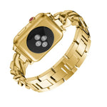 シングルロウデニムダイヤモンド合金ウォッチバンド、Apple Watch Series 8&7 41mm / SE 2&6&SE&5&4 40mm / 3&2&1 38mm対応、Apple Watch Series 8&7 45mm / SE 2&6&SE&5&4 44mm / 3&2&1 42mm対応