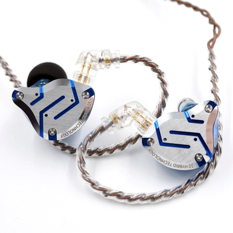 KZ ZS10 Pro 10ユニットリングアイアンゲーミングインイヤー有線イヤホン、ZS10 Proマイクバージョン（ストリーマーブルー）、ZS10 Proマイクバージョン（グレアゴールド）、ZS10 Proマイクバージョン（パープル）、ZS10 Proマイクバージョン（ダイヤモンドブルー）、ZS10 Proスタンダードバージョン（ブラック）