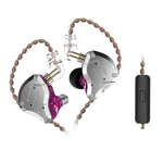 KZ ZS10 Pro 10ユニットリングアイアンゲーミングインイヤー有線イヤホン、ZS10 Proマイクバージョン（ストリーマーブルー）、ZS10 Proマイクバージョン（グレアゴールド）、ZS10 Proマイクバージョン（パープル）、ZS10 Proマイクバージョン（ダイヤモンドブルー）、ZS10 Proスタンダードバージョン（ブラック）