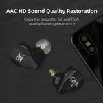 KZ SA08 ワイヤレス4ユニット5BAバランスアーマチュアBluetoothインイヤーTWSイヤホン、SA08