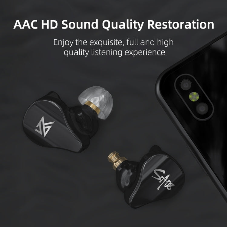KZ SA08 ワイヤレス4ユニット5BAバランスアーマチュアBluetoothインイヤーTWSイヤホン、SA08