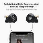 KZ SA08 ワイヤレス4ユニット5BAバランスアーマチュアBluetoothインイヤーTWSイヤホン、SA08