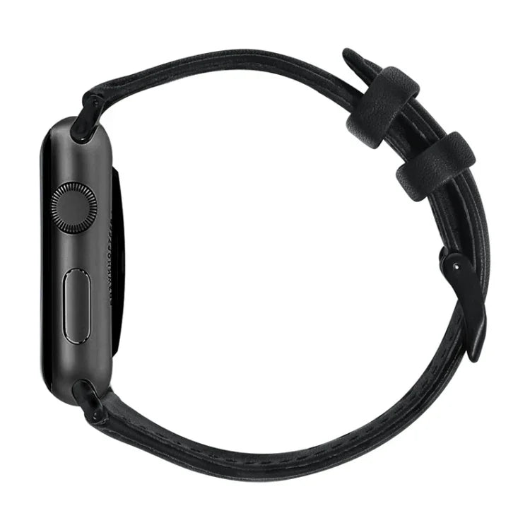 オイルワックス本革ストラップウォッチバンド、Apple Watch Series 8&7 41mm / SE 2&6&SE&5&4 40mm / 3&2&1 38mm対応、Apple Watch Series 7 41mm / 6 & SE & 5 & 4 40mm / 3 & 2 & 1 38mm対応