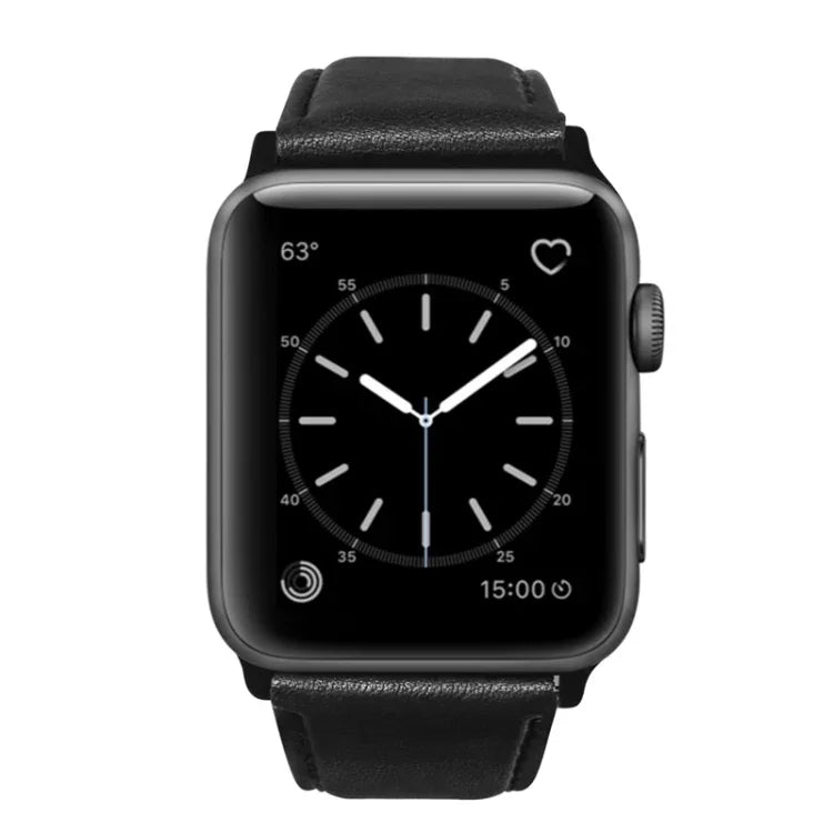 オイルワックス本革ストラップウォッチバンド、Apple Watch Series 8&7 41mm / SE 2&6&SE&5&4 40mm / 3&2&1 38mm対応、Apple Watch Series 7 41mm / 6 & SE & 5 & 4 40mm / 3 & 2 & 1 38mm対応